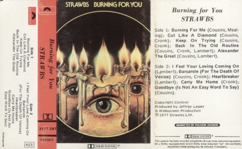 Burning SA cassette outer cover